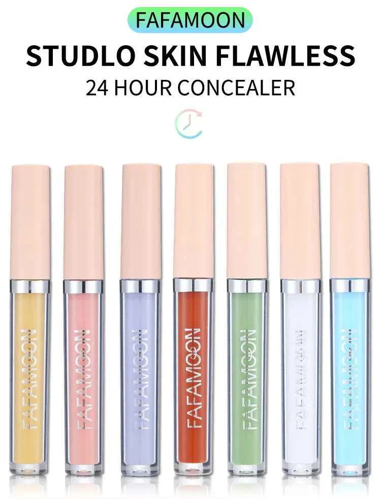 7-color Concealer Eye Dark Circles Red Spots Acne Marks Cover Liquid Concealer Face Foundation Correcting Skin Color Cosmetics