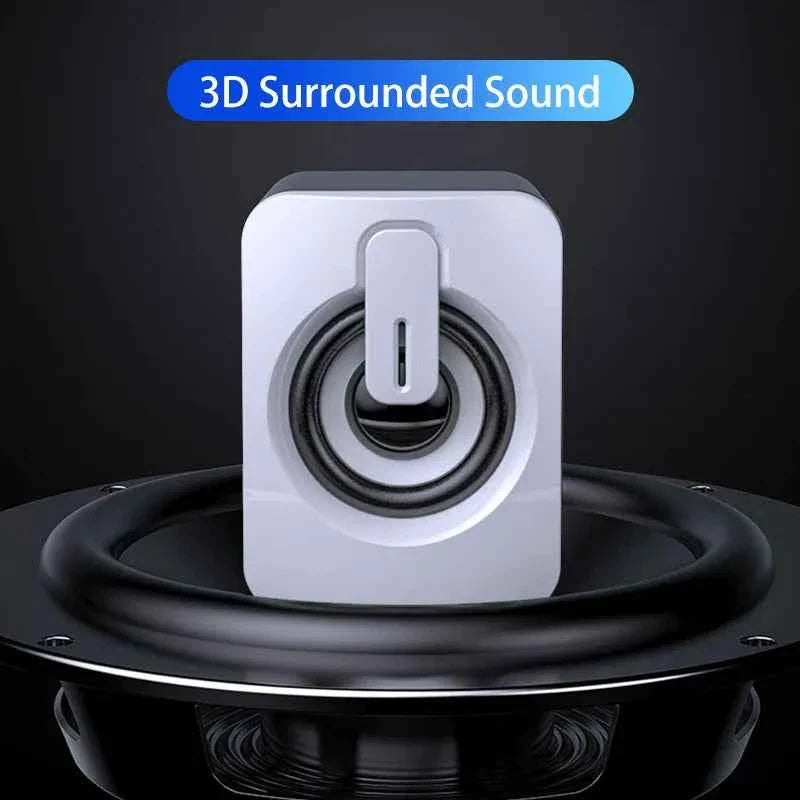 Computer Speakers PC Sound Box HIFI Stereo Microphone USB Wired Caixa De Som with LED Light For Desktop Computer