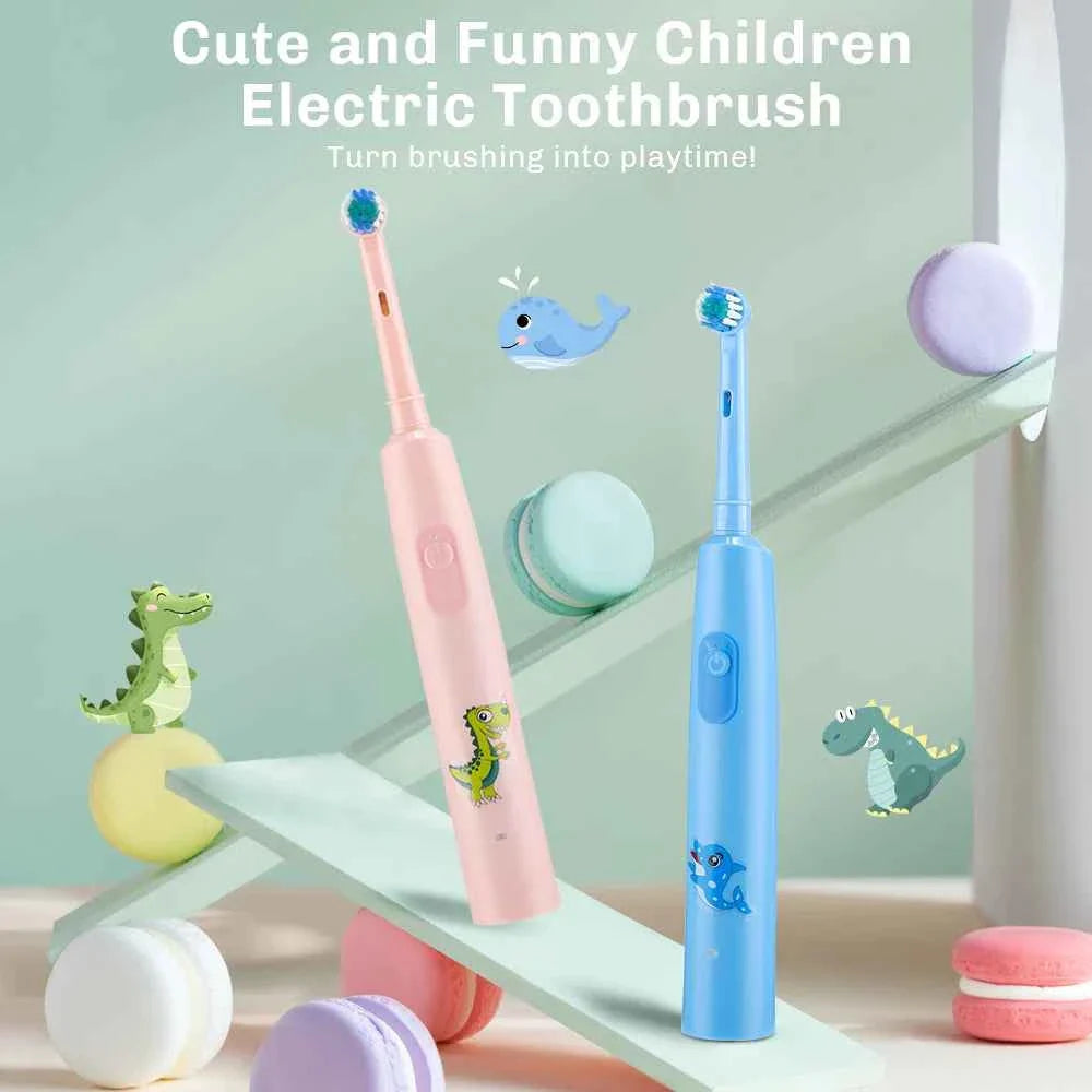Sonic Electric Toothbrush Rechargeable Rotary Adult Waterproof with Timer 5 Modes & 4 Replaceable Brush Heads for Teeth Cleaning