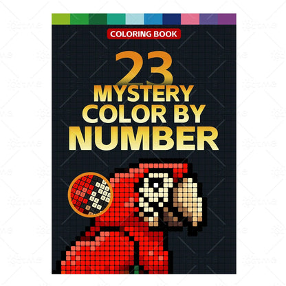 MYSTERY COLOR BY NUMBER Cartoon Animal artwork by digital adult Coloring Book DIY Painting Drawing Coloring By Num