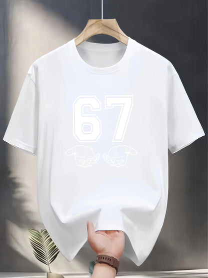 Both men and women have high-quality 67 T-shirts and fashionable 67 T-shirt short-sleeved tops for men and women
