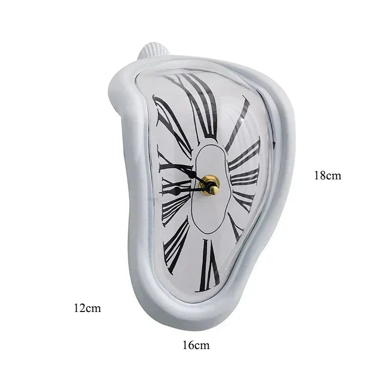 Novel Salvador Dali Style Melting Distorted Surreal Wall Clock