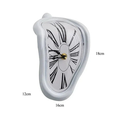 Novel Salvador Dali Style Melting Distorted Surreal Wall Clock