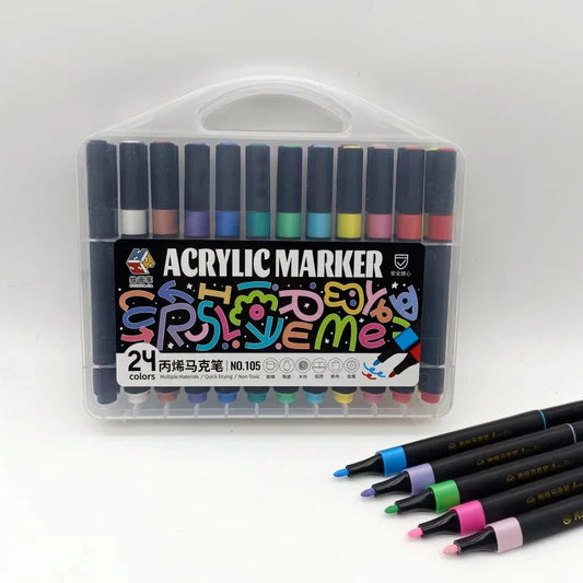 12 color /18 color /24 color /36 color /48 color acrylic marker art supplies hand-painted diy watercolor pens