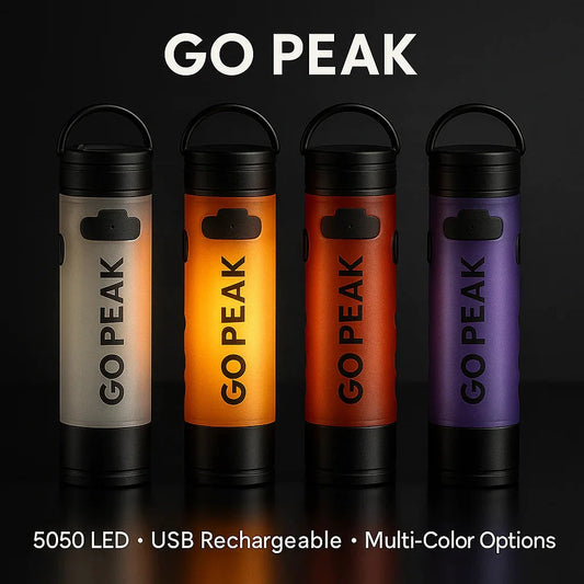 Gopeak 5050 Mini USB Rechargeable LED Pocket Flashlight Clip-on Hat Light Keychain Torch for Camping Hiking Outdoor Portable