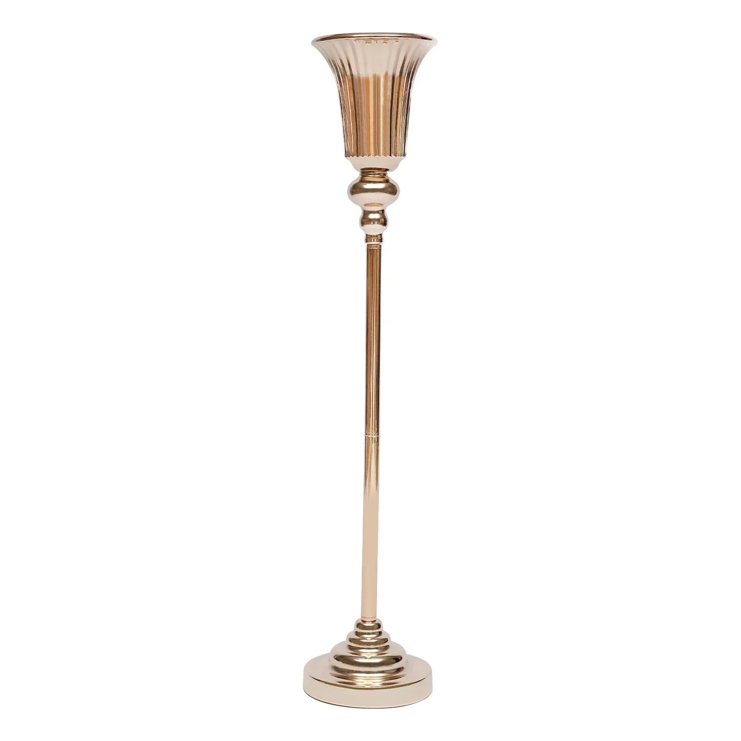 10Pcs Versatile Wedding stands Metal Trumpet Holders Vases For Weddings, Party Decorations