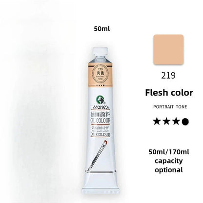 Maries Oil Paint 50ML Oil Painting Art Creation Pigment Large Oil Paint Paint Single Commonly Used 24 Colors