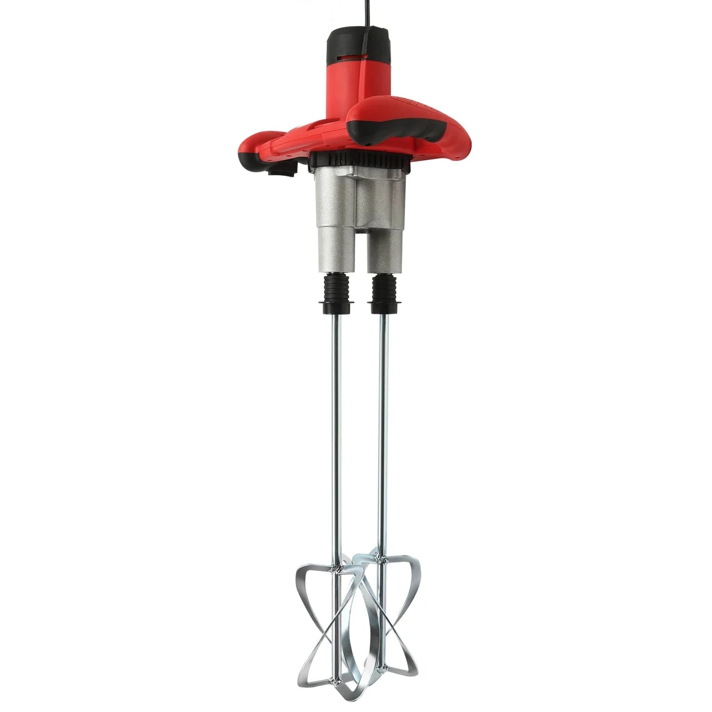 2 Paddle Cement Mixer Mortar Stirrer Concrete Paint Mortar Hand Mixer 6  Speeds Optional Red 1800W / Green 2800W