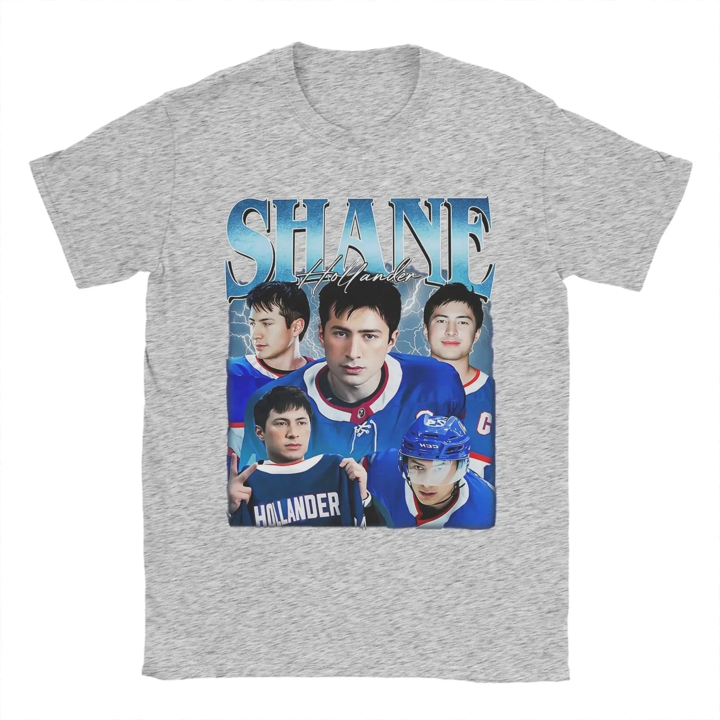 Men's T-Shirts Shane Hollander Queer Hockey Heated Rivalry Cool Cotton Tee Shirt Short Sleeve T Shirts Crew Neck Clothes Graphic