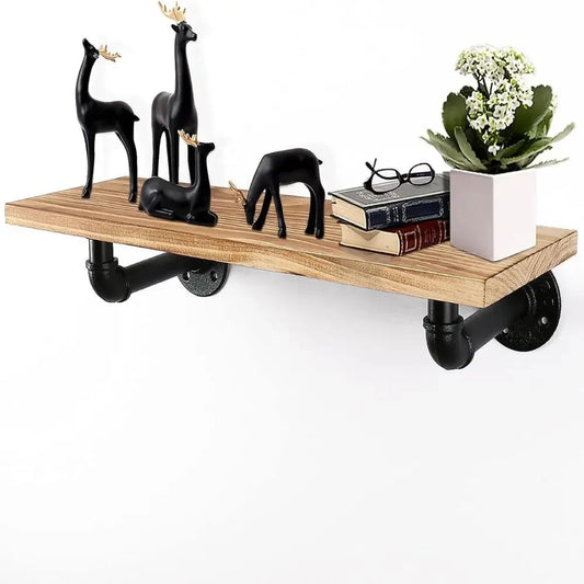 Replacement Heavy Duty Floating Shelf Brackets Black Coated Metal Cast Iron Shelves Brackets Wall Mount Wall Shelf Support