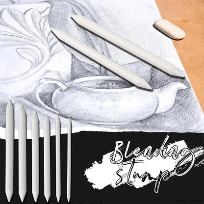 Paper Art Blending Stumps for Drawing Shading, Drawing Supplies Pencil Sketch Paint Tools, for Student Artist Markers, 6/48 PCS