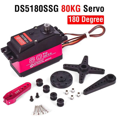 RC Steering Servo High Torque Servo Waterproof 60Kg 80Kg 150Kg 1/5 1/6 servo HV Metal Digital for  HPI Baja 5B SS RC Car
