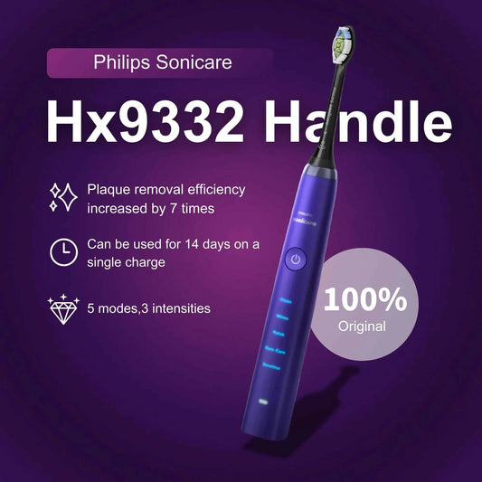 Philips Sonicare Diamond Clean HX9352 HX93 Electric Toothbrush Handle, No Original Packaging,Equipped with W brush head
