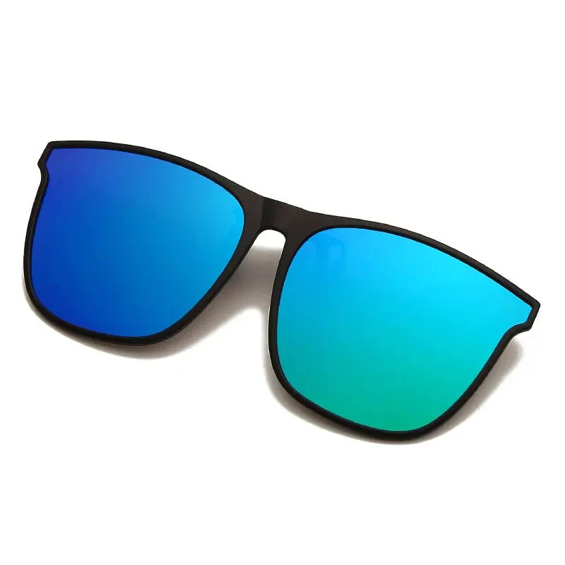 Polarized Clip On Sunglasses Men Photochromic Car Driver Goggles Night Vision Glasses Anti Glare Vintage Square Glasses