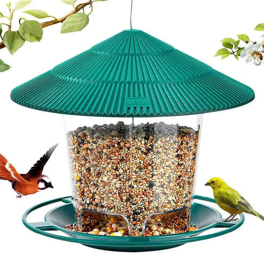 Bird Feeder Automatic Foot Feeding Tool Outdoor Bird Feeder Hanging Nut Feeding Multiple Hole Dispenser Holder Food Container
