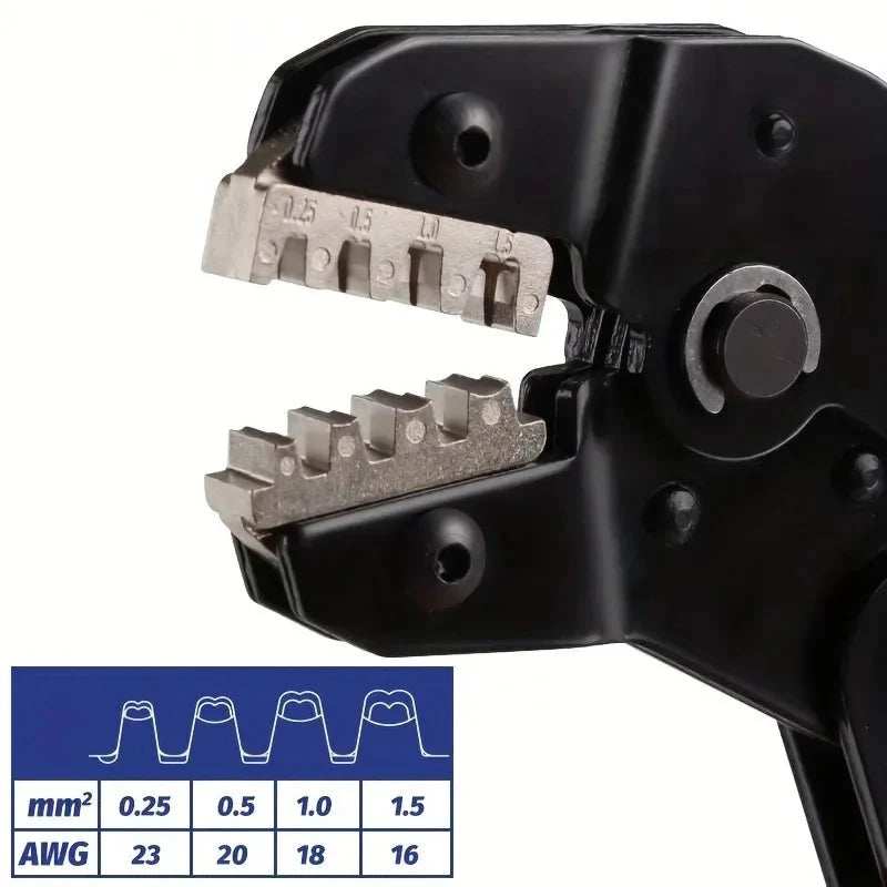 Terminals Crimp Pliers Interchangeable Dies Wire Crimper Crimping Tools Ratcheting SN-48B PH2.0 XH2.5 JST2.5 VH3.96