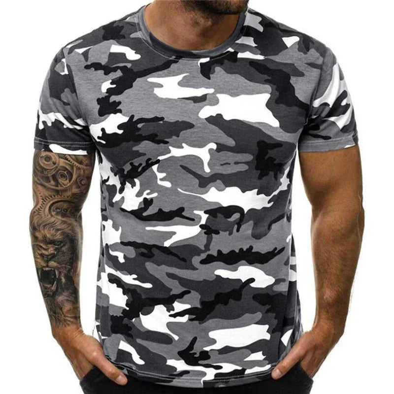 Summer t Shirt For Men Casual White t-Shirts Man Short Sleeve Top Breathable Tees Quick Dry Gym Shirt Soccer Jersey Male Clothes