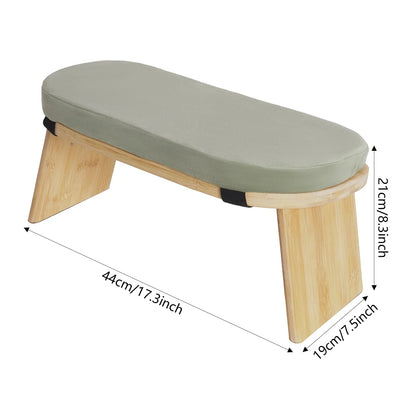 Portable Meditation Stool，Folding Kneeling Stool，Comfortable Sponge Cushion，for Yoga Bench, Prayer Bench, Floor Seat