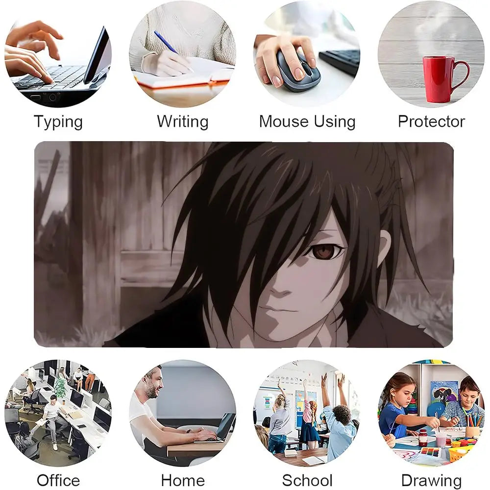 Anime The L-Legend Of Dororo And Hyakkimaru Mouse Pad Mousepad Large Gaming LockEdge Thickened Computer Keyboard Table Desk Mat