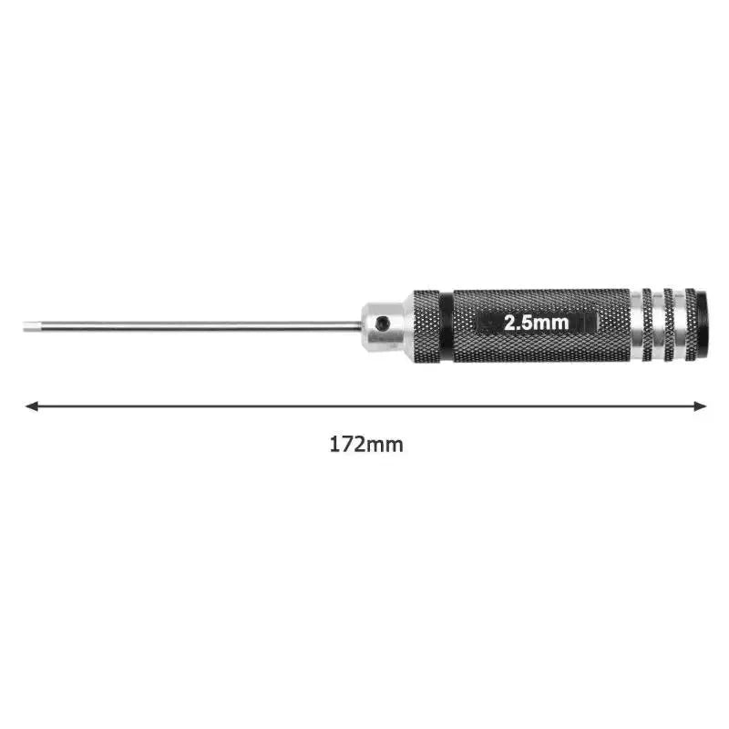 7-Piece Precision Hex Screwdriver Set - White Steel Tool Kit for RC Models & Drones