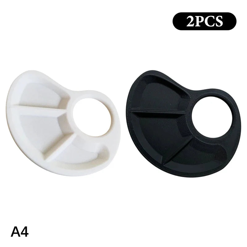 Ergonomic Thumb Palette Petite Paint Palette Smooth Surface for Artists Outdoor Painting Home Crafts School Art Classes
