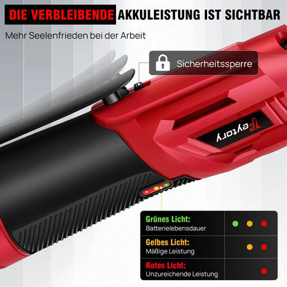12V High-Torque 90°Cordless Electric Ratchet Wrench Set 3/8'' Angle Wrench with 2Durable 1500mAh Lithium-Ion Batteries,7 Sockets