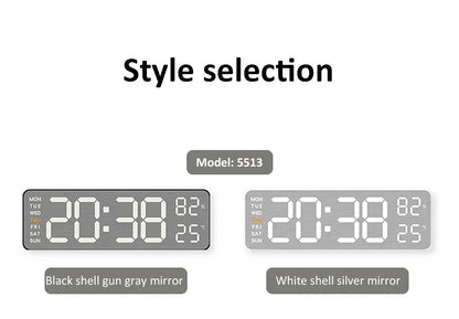 Mirror Brushed Finish Wall Clock Premium Modern Home Wall Clock