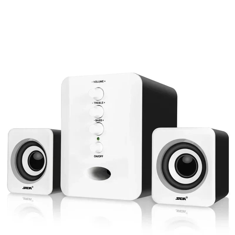 New Universal Full Range 3D PC Speaker Box Bar Stereo Bass Cannon DJ Music Computer Speakers USB for Laptop Telephone TV
