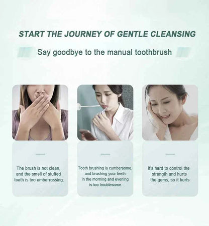 Adults Sonic Electric Toothbrush   with 6 Cleaning Modes USB Rechargeable with Multiple Replacement Brush Heads