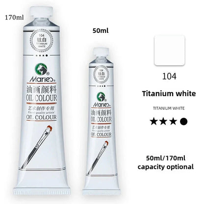Marie's Oil Paint 170ML Oil Painting Art Creation Pigment Large Oil Paint Paint Single Commonly Used 24 Colors