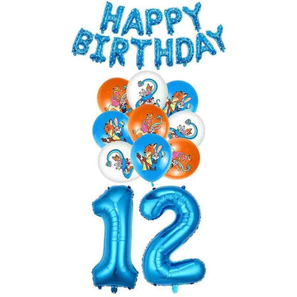 Zootopia Theme Party Supplies Nick Judy Birthday Decoration Balloon Set Tableware Kit Banner Plates Gifts Bags Keychains Sticker