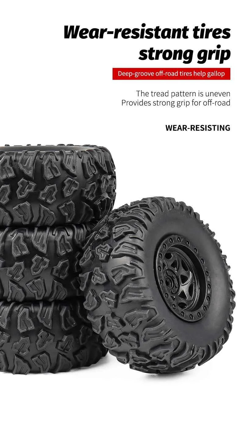 Rc Cars 1:18 2WD Off-Road RC Truck All Terrain 2.4G Electric RC Car High Speed 50KM/H Remote Control Car with LED Lights Kid Toy