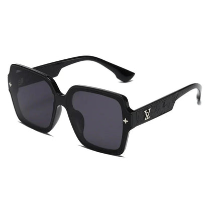 Fashion Square Frame Sunglasses for Women Luxury UV Protection Large Frame All-Match DS-8052-1