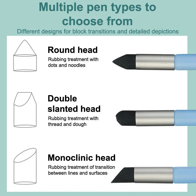 Art Essential 1/3Pcs Color Shaper Tool for Oil Painting, Pastel Blending.