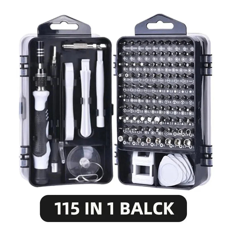 New 115 in 1 Professional Repair Tool Precision Screwdriver Set Magnetic Torx Hex Screw Driver Bits Kit for Xiaomi Mac PC iPhone