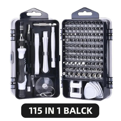 New 115 in 1 Professional Repair Tool Precision Screwdriver Set Magnetic Torx Hex Screw Driver Bits Kit for Xiaomi Mac PC iPhone