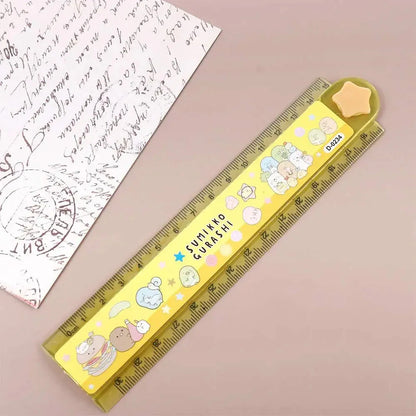 School Supplies  Gift 30CM Cute DIY Animal Drawing Rulers Drawing Tools Straightedge Folding Ruler