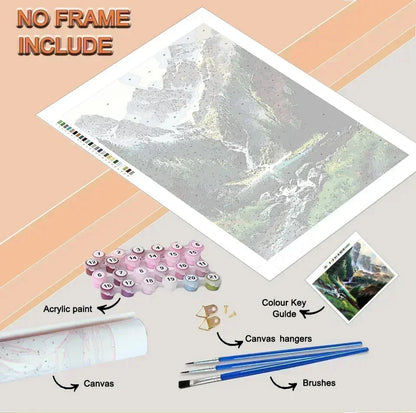 Paint by Numbers Kit for Adults，children，Beginner to Advanced NumberOil Paintin ，Home Decor ，DIY Art Scenery Oil Paintin