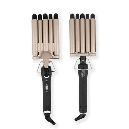 5 Barrel Hair Curler For Long Hair Professional Salon Dual Voltage Hair Curler Wavy Tourmaline Wave Maker 5 Barrels Curling Iron