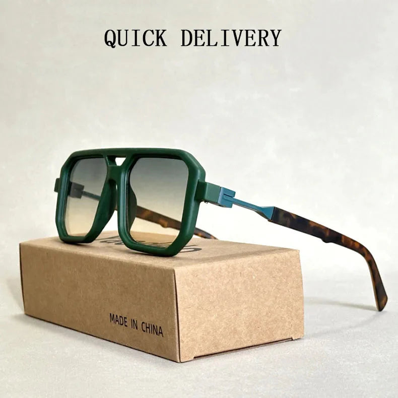 2024 Square Sunglasses For Men Vintage Fashion Glasses Sunglasses Women Trendy Dropshipping Shades Gafas De Sol Hombre Lunette