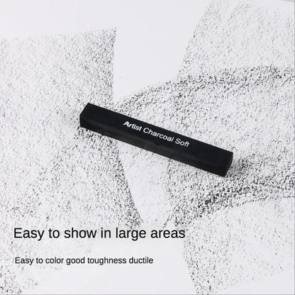 6pcs Set Square Sketch Carbon Stick Compressed Carbon Bar Drawing Carbon Pen Artist Drawing Carbon Bar Carbon Bar Art Supplies