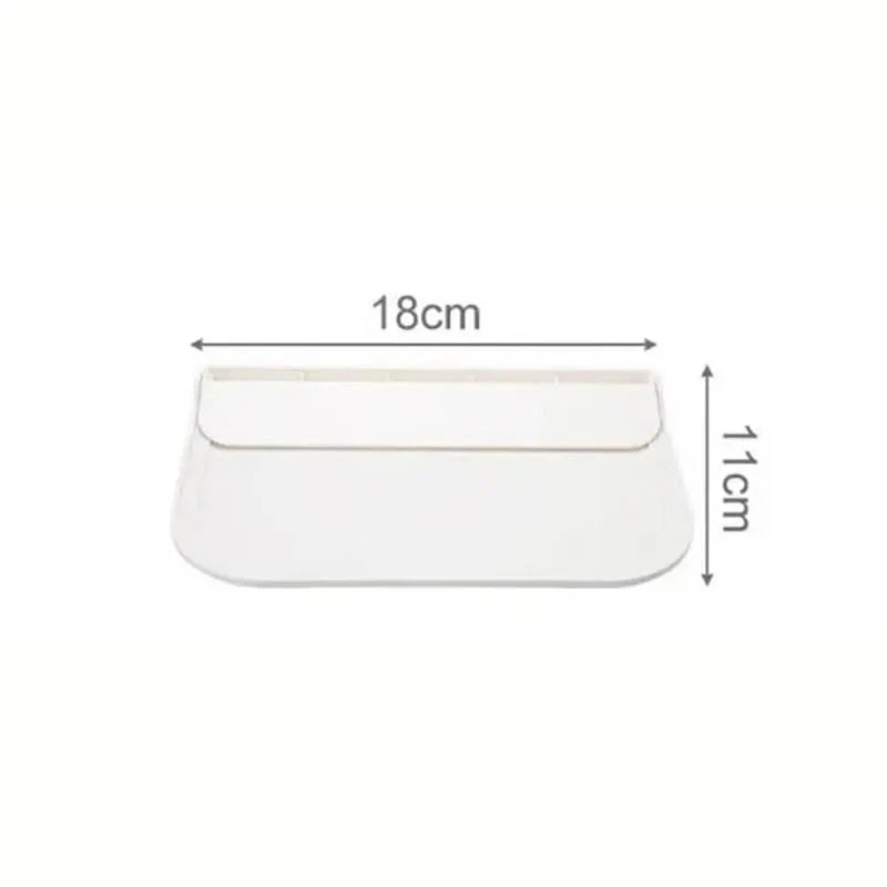 1pc Foldable Wall-mounted Shelf, For Bathroom, Toilet, Kitchen, Bedside, No Drilling Phone Storage, Wifi Router Storage