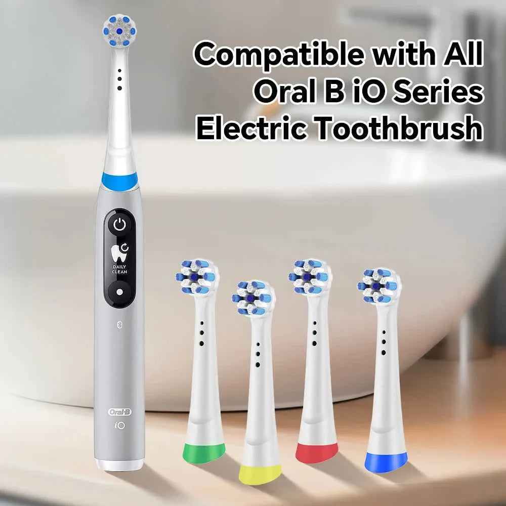 Compatible with Oral B iO Electric Toothbrush Replacement Brush Heads, Toothbrush Head Refills for iO 2 3 4 5 6 7 8 9 10 Series