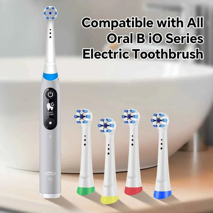 Compatible with Oral B iO Electric Toothbrush Replacement Brush Heads, Toothbrush Head Refills for iO 2 3 4 5 6 7 8 9 10 Series