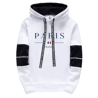 Paris Fashion Hoodies for Men High Quality Hooded Long Sleeve Sweatshirts All Season Daily Casual Sports Pullover Men's Clothes