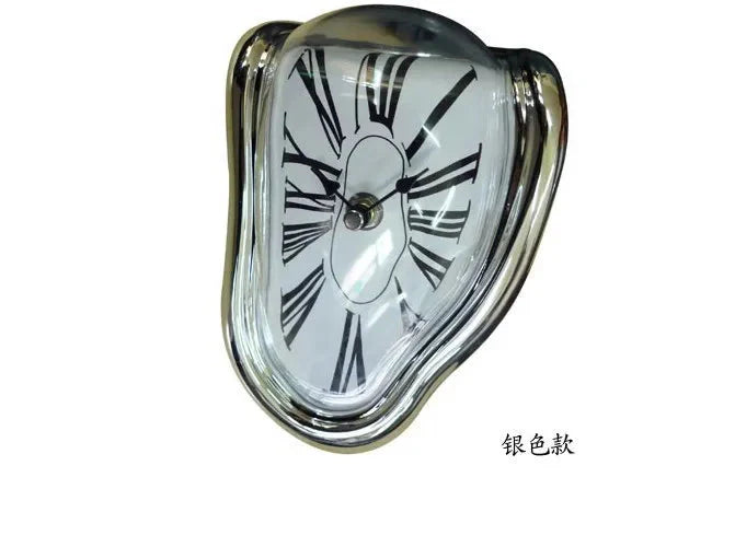 Melting Distorted Surreal Novelist Salvador Dali Style Decorative Clock