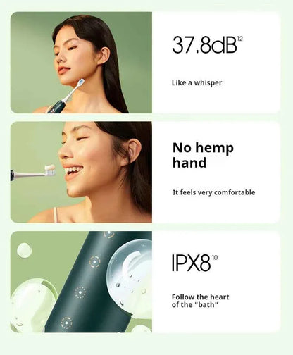 SOOCAS X3S White Rose Adult Smart Sonic Electric Toothbrush IPX7 Waterproof Ultrasonic Tooth Brush Upgraded 180 days life