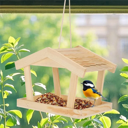 B84B-Feeding Station For Birds Outdoor Bird Feeder House Pet Supplies Rustic Hummingbird Feeders For Yard Patio Porch Pathway