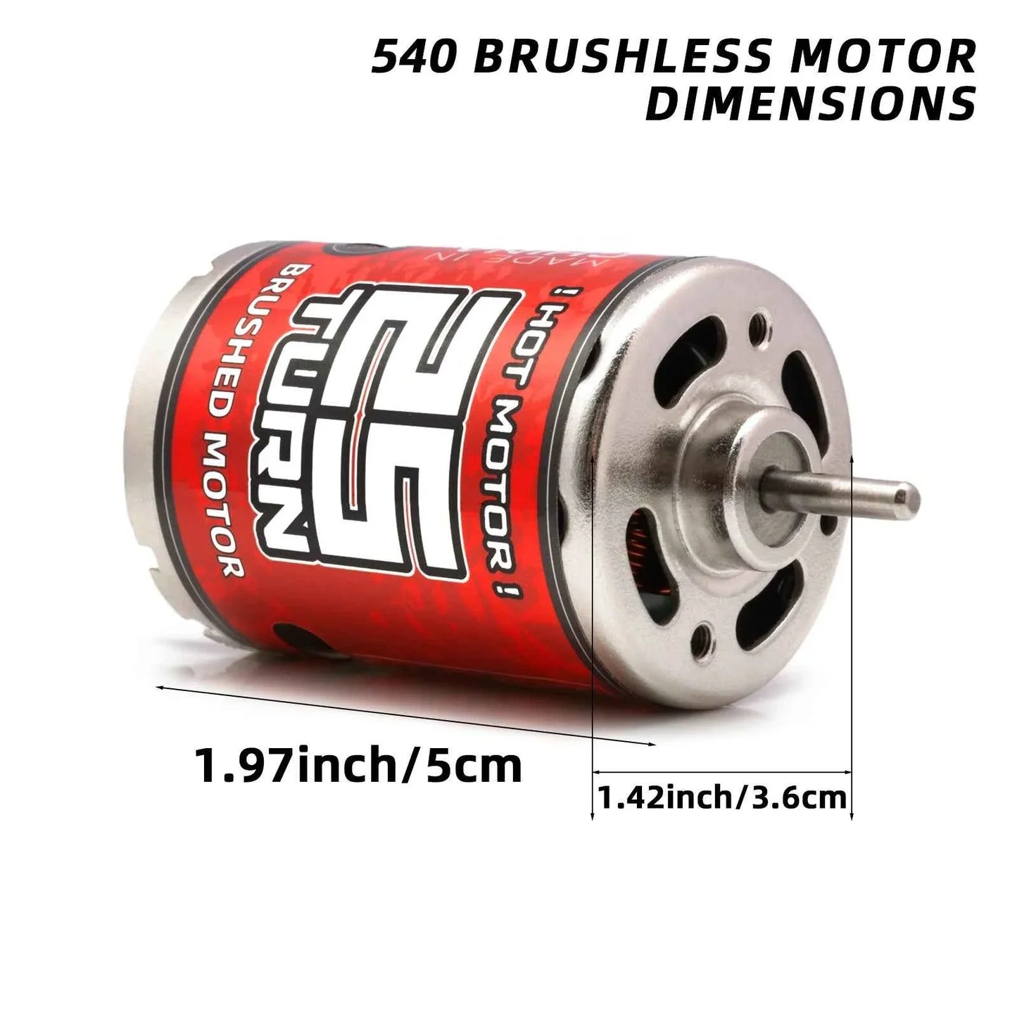 RC 540 Brushed Motor 12T-75T ESC 60A Speed Control Combination Set Climb Drift Racing Waterproof for 1/10 RC Cralwer Car/Boat