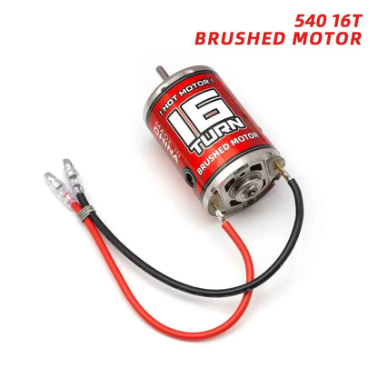 RC 540 Brushed Motor 12T-75T ESC 60A Speed Control Combination Set Climb Drift Racing Waterproof for 1/10 RC Cralwer Car/Boat